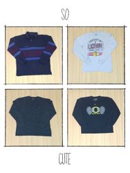 JA 0444 Camiseta de Manga Longa Vintage Mix Brande..