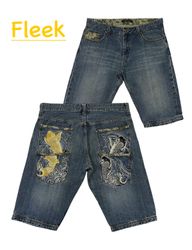 Japanese embroidery shorts