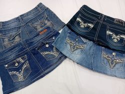 IQ0619 Y2k Upcycled Mini Skirts