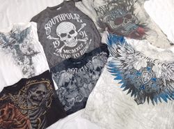 CR5021 Vintage Retro Gothic Skull T-Shirt