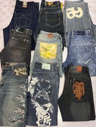 R117 Herren HipHop Baggy Designer Jeans