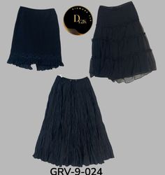 Women’s Black Poly Skirt – Simple, Stylish & Comfo..