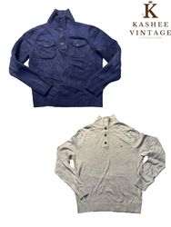 Tommy Hilfiger button and zipper sweaters