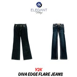 Y2K Diva Edge Flare Jeans - EV0930