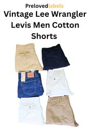 Men’s Cotton Shorts Bundle – Lee, Levi’s & Wrangle..