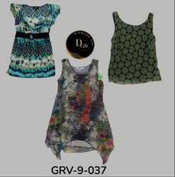 Chic Green Mix Bluse – Moderne Y2K inspirierte Mod..
