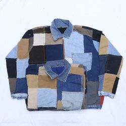 Jaqueta de Denim de Patches Herança Reciclada CR50..