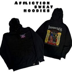 Affliction & Printed Sweat Hoodies