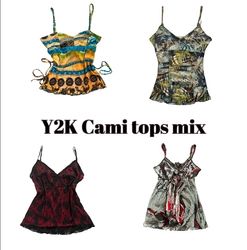 Y2K European Summer Party Cami Tops Mix (YWV786)