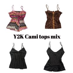 Y2K European Summer Party Cami Tops Mix (YWV787)