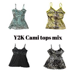 Y2K European Summer Cami Tops Mix  (YWV89)
