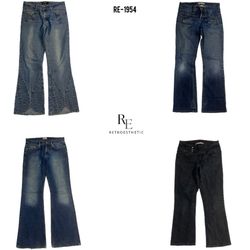 Jeans de Denim da Era Britney Y2K (RE-1954)