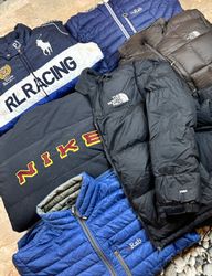 Vintage Mix Branded Puffer Jackets