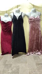 Vestido de veludo Y2k