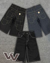Carhartt Rework Style Oversized Denim Jorts - #049..