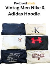 Vintage Men’s Hoodie Bundle – Nike, Adidas & Mixed..