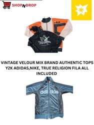 Tops Vintage Velours Authentiques Y2K