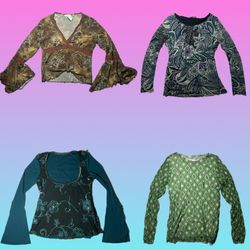 Boho & Retro Printed Tops Collection(TT 187)