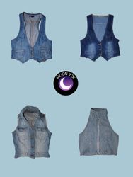 Camisetas de Denim Y2K Cottage core (M-625)
