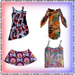 Groovy Retro Collection tops, skirts, dresses (SS-..