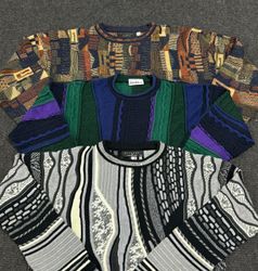 Suéteres de estilo Coogi y de punto 3D