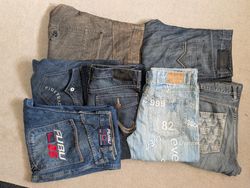 Jeans Hiphop Y2K para hombres