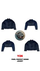 Y2K Pixel Perfect Denimjacken