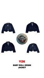 Y2K Baby Doll Denimjacken