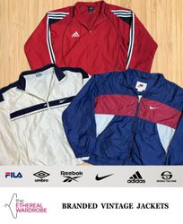 Branded Vintage Track & Windbreaker Jackets