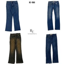 Y2K IT Girl Unique Denim Jeans (RE-1960)