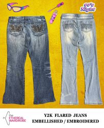 Branded Y2K Flared Jeans