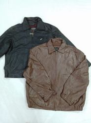 CR5083 Timeless Classic Leather Bomber Jacket