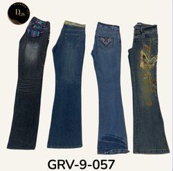 Women’s Embroidered Modern Jeans – Y2K Vintage Sty..
