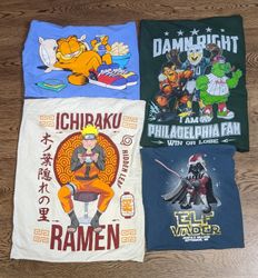 Cartoon print t-shirts