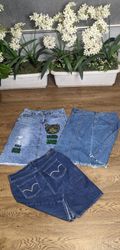 Mid fashion denim skirts