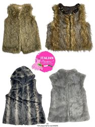 Y2K unique full fur vest