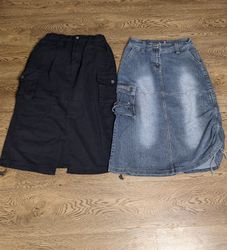 Berühmte Jeans-Lange Röcke
