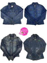 Y2k unique faded denim jackets
