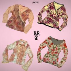 Y2K Baby In Pink Full Sleeve Mix Mesh Tops (AA-216..