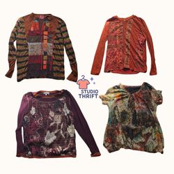 Conjunto de Tops Estéticos de Outono Y2K
