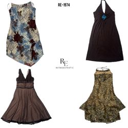 Y2K L'ère de la fille mystérieuse Robes d'été (RE-..