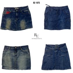 Jupes mini en denim Y2K Paris Hilton (RE-1975)