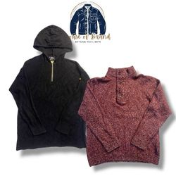 Barbour half zipper and buttom down