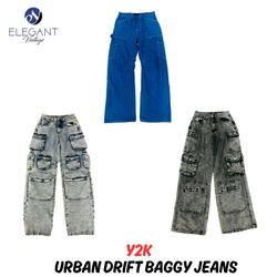 Y2K Urban Drift Baggy Jeans - EV0743