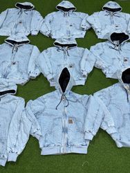 Rework style carhartt denim jackets