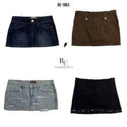 Y2K IT Girl Saia Jeans Mini (RE-1983)