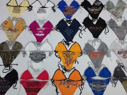 CR5127 Upcycled Harley-Davidson Bikini Set