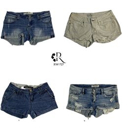 Y2k Retro style Denim micro mini short(Rw-727)