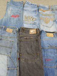 HD1145 Men Baggy Designer Jeans
