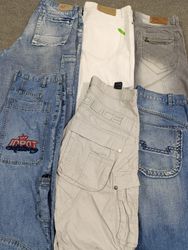 HD1143 Men Baggy Denim Jorts